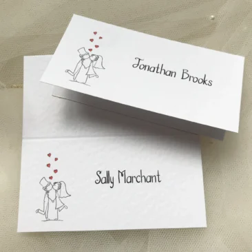 Bride and Groom Place Cards