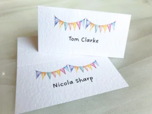 Summer Bunting Place Cards