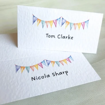 Summer Bunting Place Cards