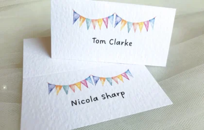 Summer Bunting Place Cards
