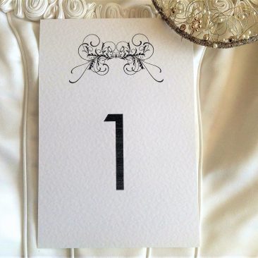 Art Deco Table Number Cards