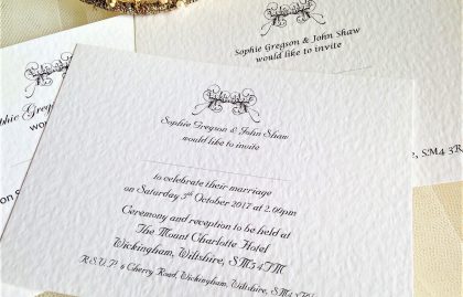 Art Deco Wedding Invitations