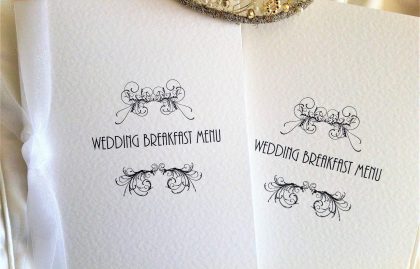 Art Deco Menu Booklets