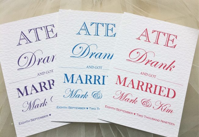Ate Drank and Got Married New
