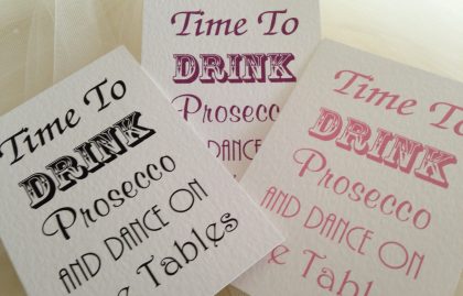 Drink Champagne or Prosecco Party Invitations