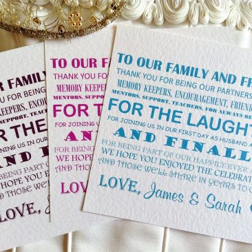 Family and Friends Thank You Cards