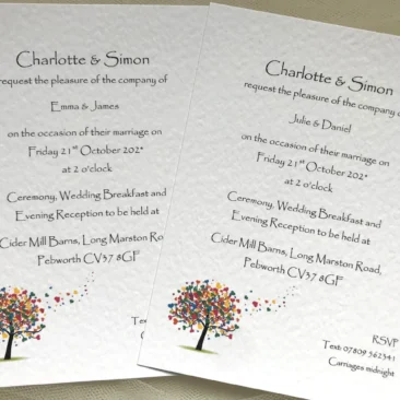 Love Tree Wedding Invitations