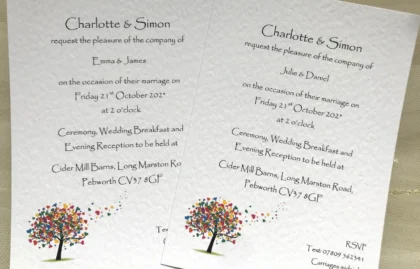 Love Tree Wedding Invitations