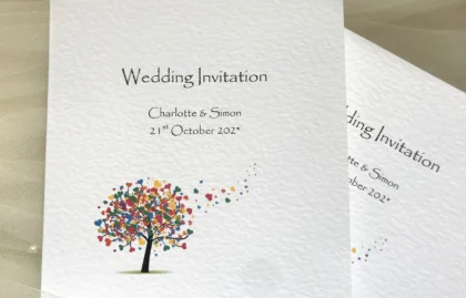 Love Tree Centre Fold Invitations