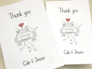 Bride and Groom Thank You Cards