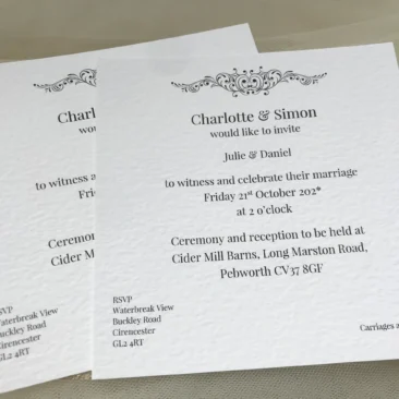 Motif Square Wedding Invitations