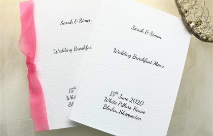 Menu Booklets