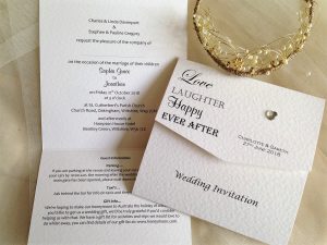 Wedding Invitations Love Laughter Tri Fold Wedding Invitations