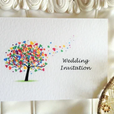 Love Tree Top Fold Wedding Invitations