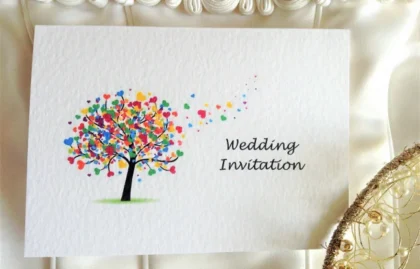 Love Tree Top Fold Wedding Invitations