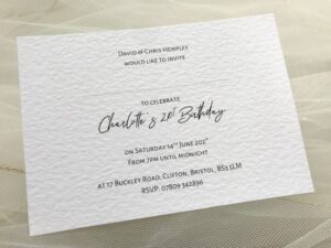 Postcard Party Invitations