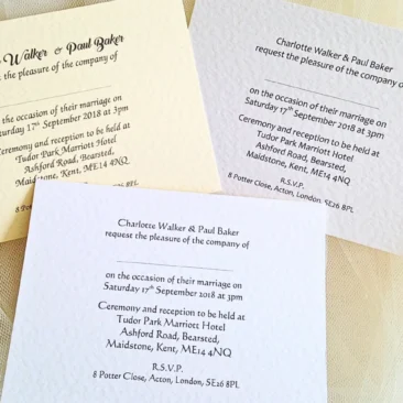 Postcard Wedding Invitations