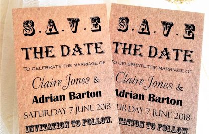 Vintage Save The Date Postcards