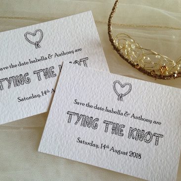 Tying The Knot Save The Date Cards
