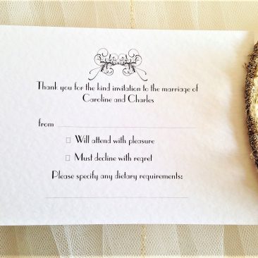 Art Deco RSVP Postcards