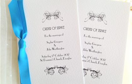 Art Deco Order of Service Books