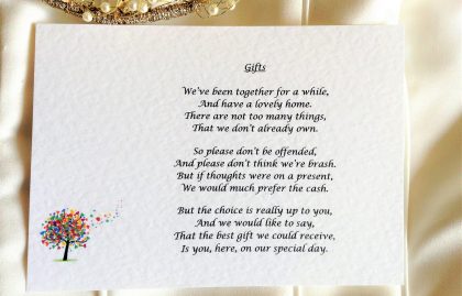 Love Tree Guest Information Cards