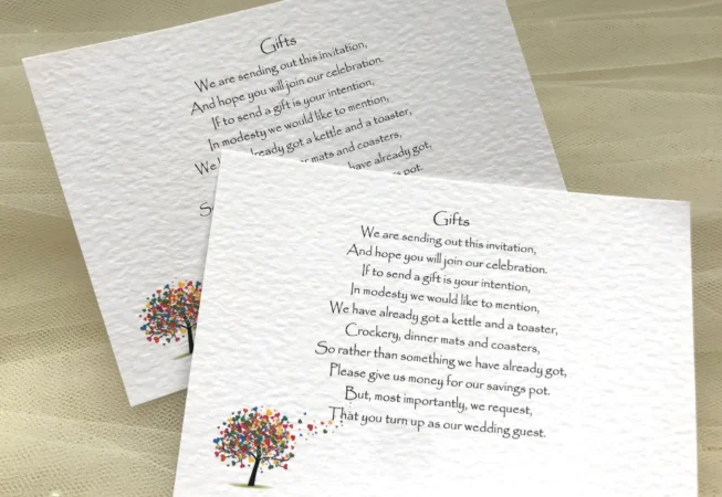 Love Tree Guest Information Cards