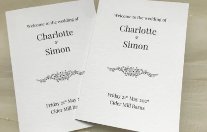 Motif Order of Service Books