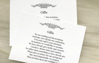 Motif Guest Information Cards