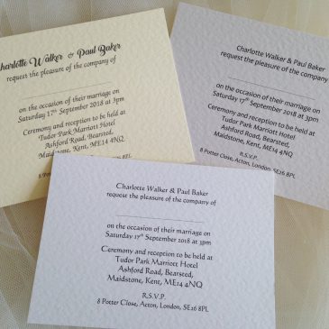 Printed Wedding Invitations for 60p each