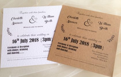 Vintage Wedding Invitations