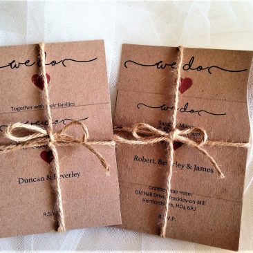 ‘We Do’ Rustic Wedding Invitations