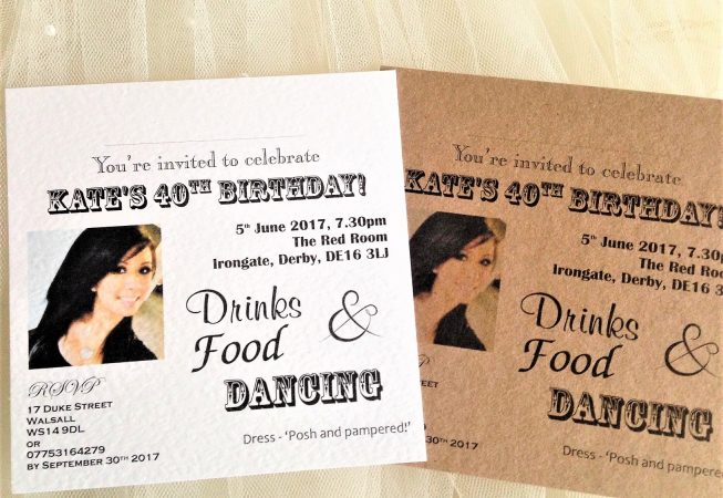 Photo Birthday Invitations