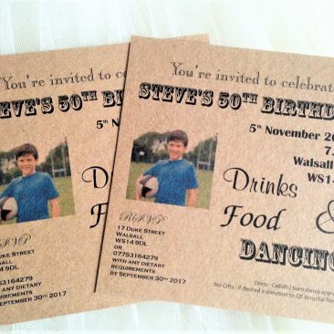 Photo Birthday Invitations