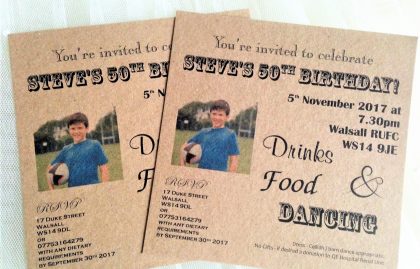 Photo Birthday Invitations
