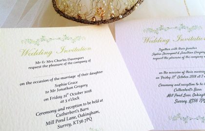 Woodland Wedding Invitations – Flat Square