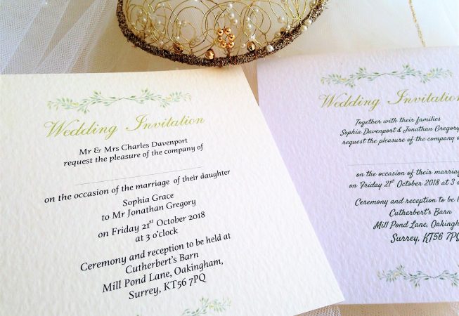Woodland Wedding Invitations - Flat Square