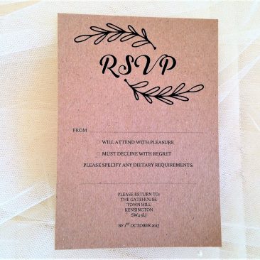 Wreath RSVP Cards