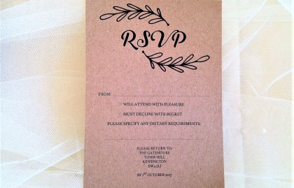 Wreath RSVP Cards