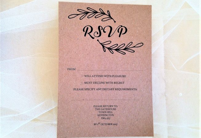 Wreath RSVP Cards