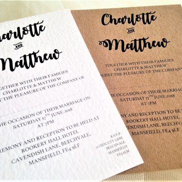 Bride and Grooms Names