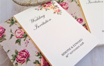 Vintage Rose Wedding Invitations