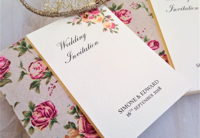 Vintage Rose Wedding Invitations