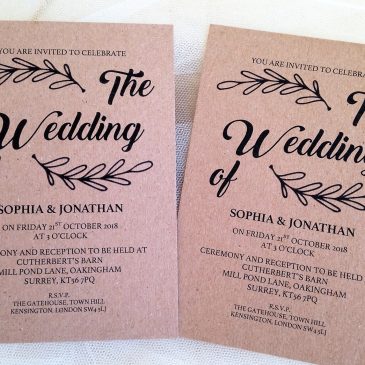 Wedding invitations under £1