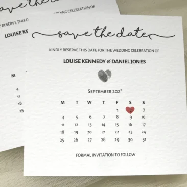 Calendar Save The Date Cards
