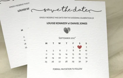 Calendar Save The Date Cards
