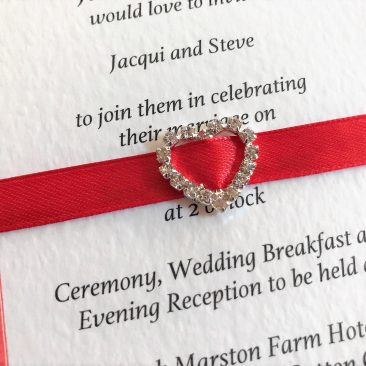 Rhinestone Buckle Wedding Stationery Bundle