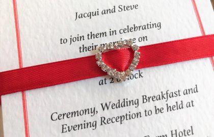 Rhinestone Buckle Wedding Stationery Bundle