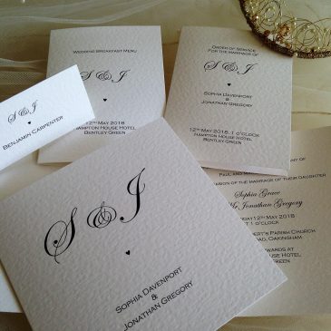 New Wedding Stationery Range