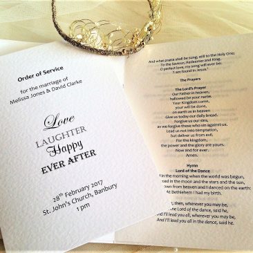 Love Laughter Order of Service Books